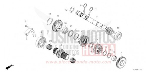 TRANSMISSION (MAINSHAFT) (DCT) CRF1100DS de 2025